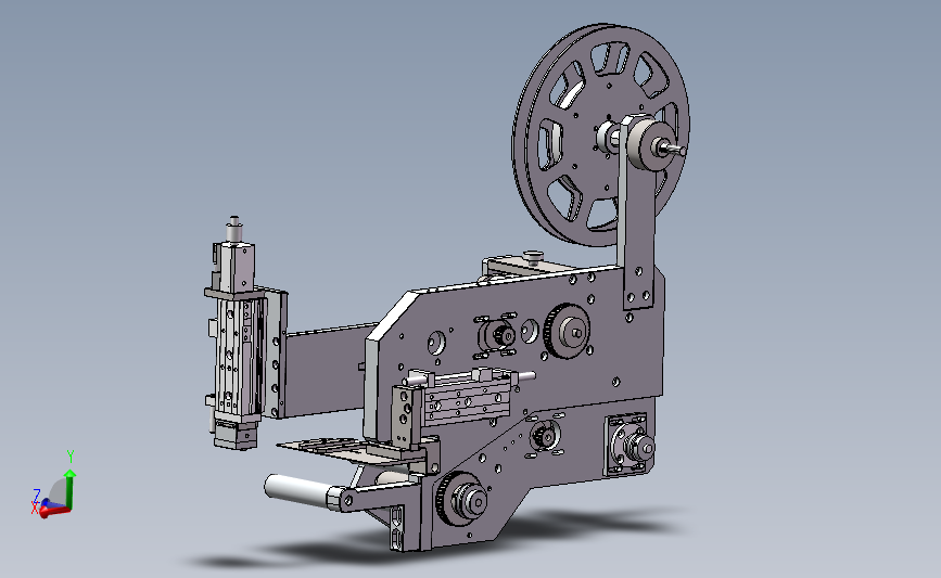 贴标机 3D模型SolidWorks三维设计图
