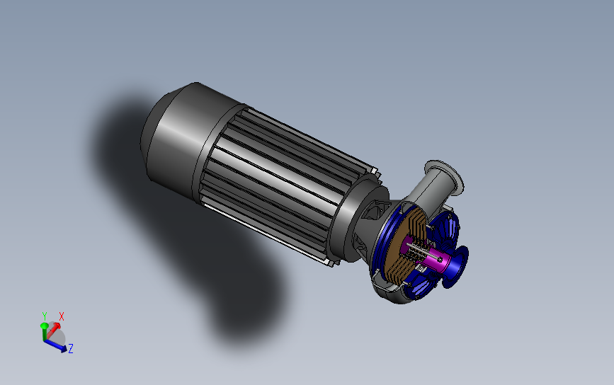 特斯拉涡轮泵 3D模型SolidWorks三维设计图