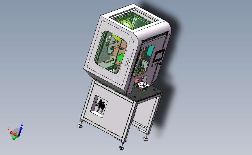 贴手机屏幕保护膜自动贴膜机 3D模型SolidWorks三维设计图
