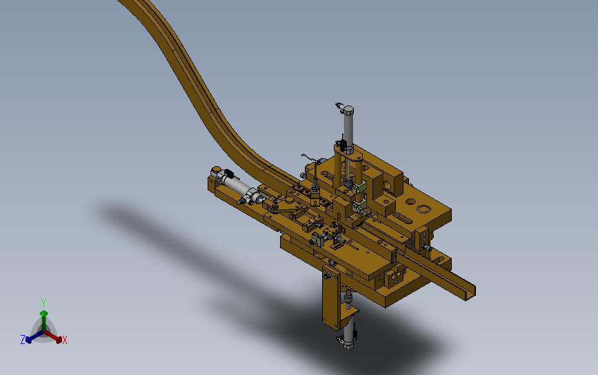 微电机RE260拉咀三撞机（冲孔 翻孔 冲压） 3D模型SolidWorks三维设计图