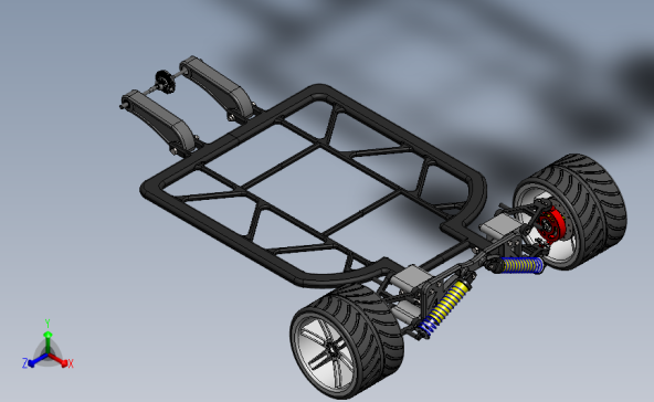 太阳能电动车 3D模型SolidWorks三维设计图