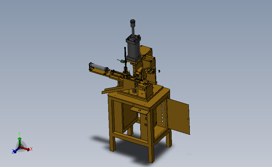 台湾冲芯机（微电机转子铁芯自动冲芯机） 3D模型SolidWorks三维设计图