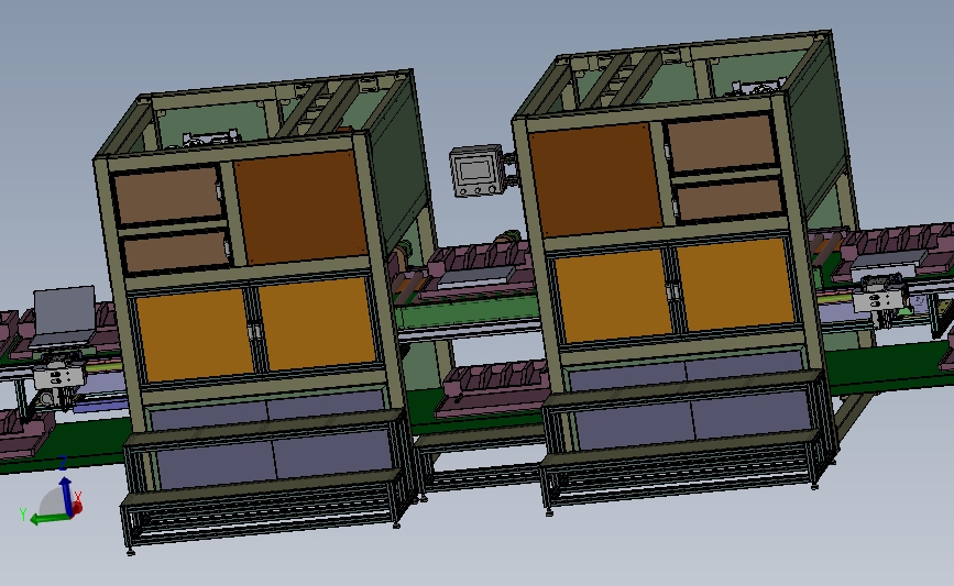 贴剥一体机（贴标签机+剥标签机） 3D模型SolidWorks三维设计图