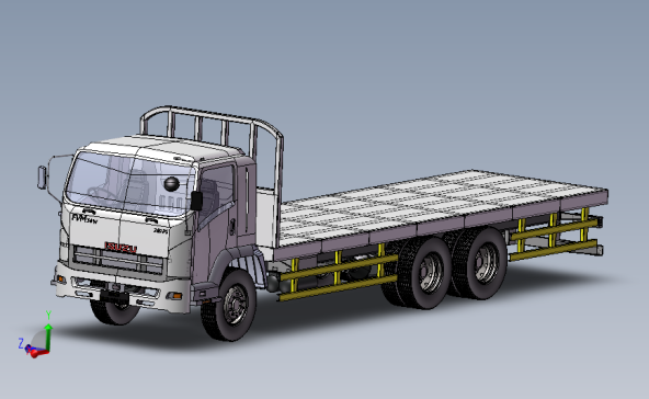 五十铃货车三维模型 3D模型SolidWorks三维设计图