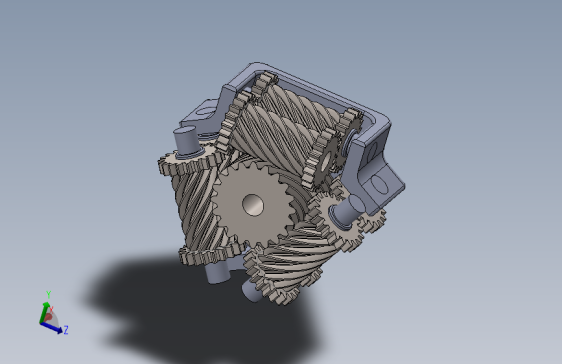 托森差速器 3D模型SolidWorks三维设计图