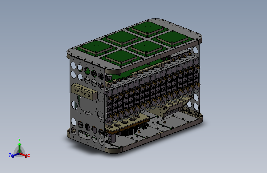 无人机GNSS-R仪器（无人机用卫星遥感收发仪器） 3D模型SolidWorks三维设计图