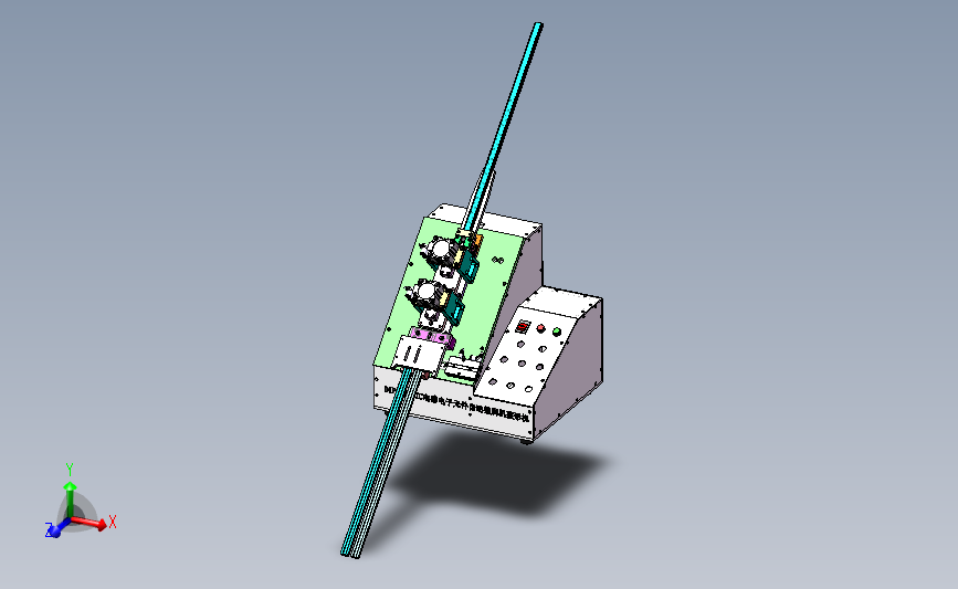 网络滤波器设备电子元件整脚机3D模型SolidWorks三维设计图