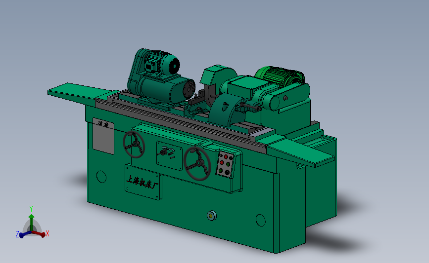 万能外圆磨床 3D模型SolidWorks三维设计图