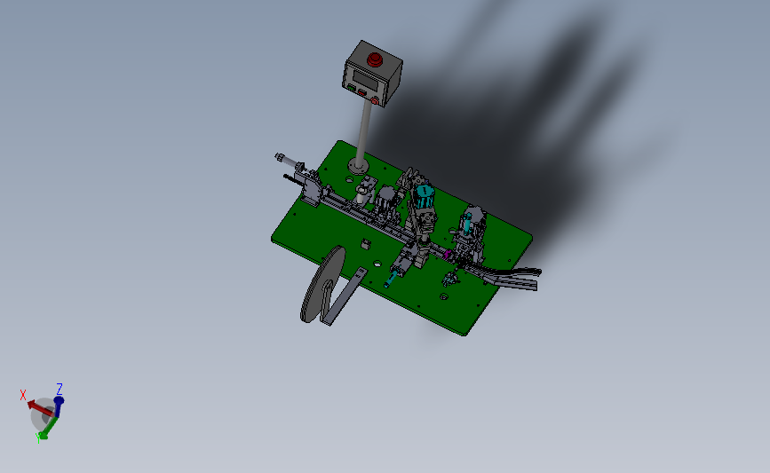 微电机180铁盖四合一组立机（微型电动机组装加工设备） 3D模型SolidWorks三维设计图