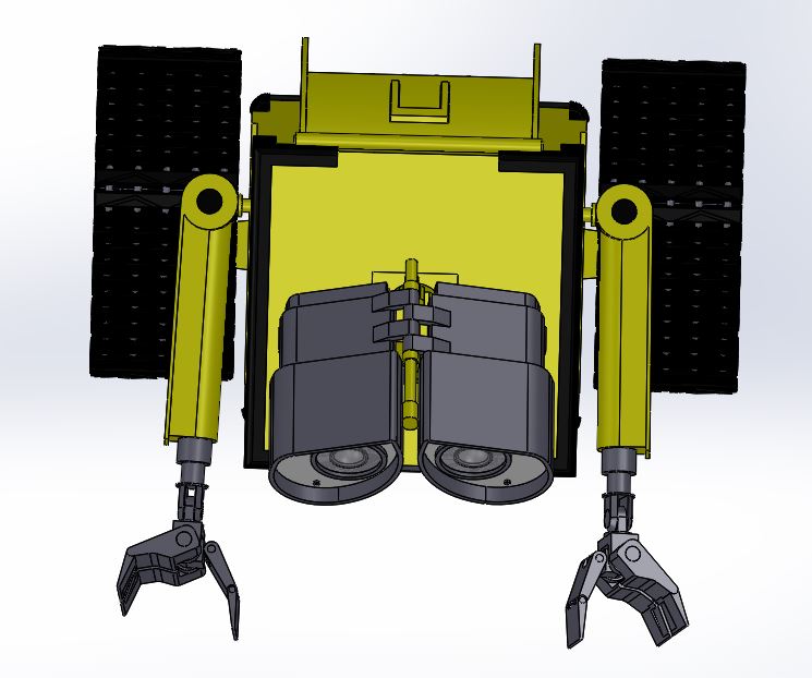 可爱瓦力机器人玩具sw模型