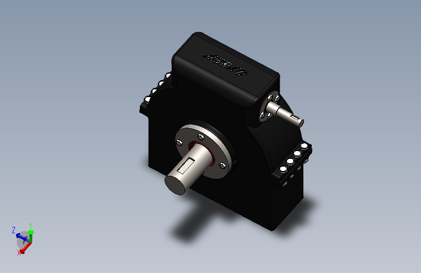 蜗轮蜗杆传动模型 3D模型SolidWorks三维设计图