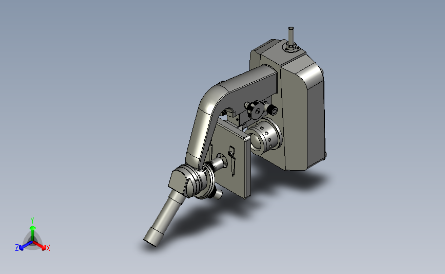 显微镜 3D模型SolidWorks三维设计图