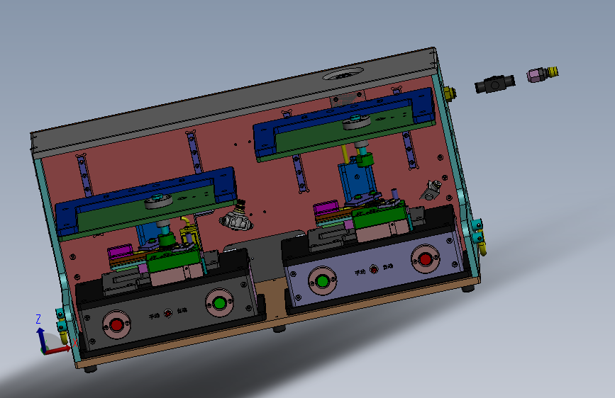 微型针测试治具 3D模型SolidWorks三维设计图