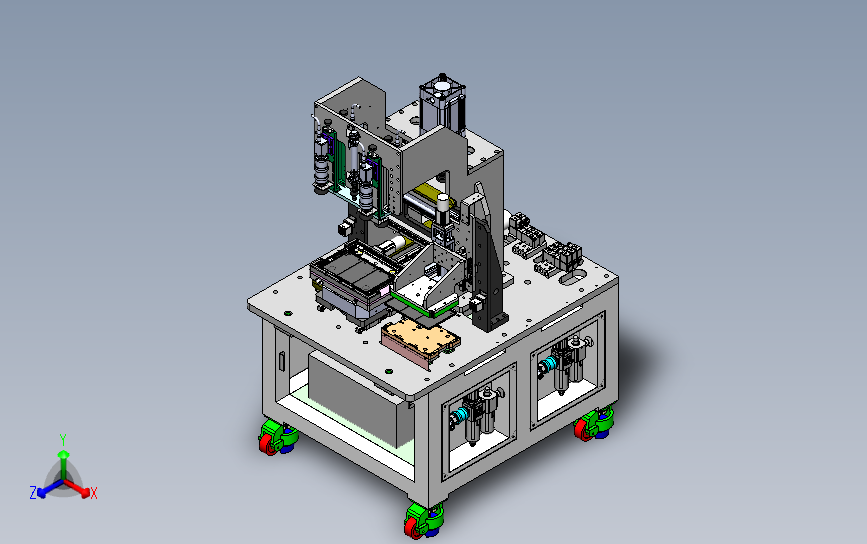 苹果平板电脑电池组装机设备 3D模型SolidWorks三维设计图