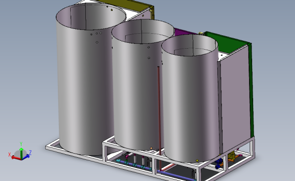 污水净化器 3D模型SolidWorks三维设计图