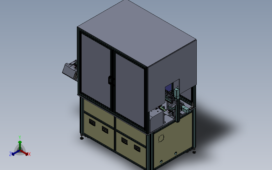 线材剥皮机、电线剥皮机3D模型SolidWorks三维设计图