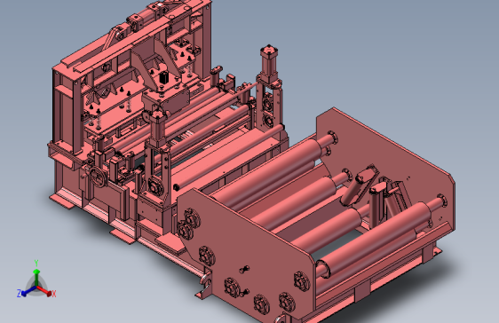 线圈滚型机 3D模型SolidWorks三维设计图