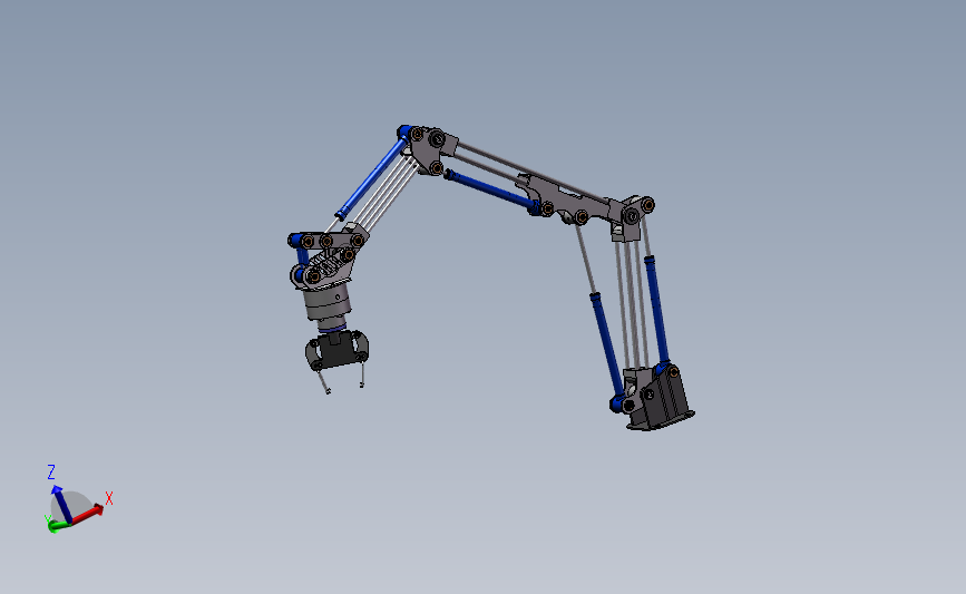 气动机械手臂（多种格式下载） 3D模型SolidWorks三维设计图