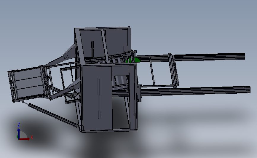 皮革传送机结构（仿国外机械）3D模型SolidWorks三维设计图