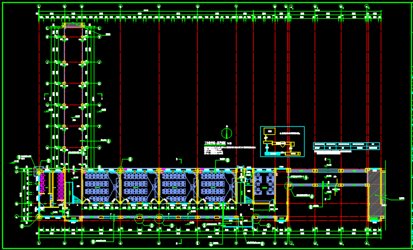 江西框架结构多层教学楼建筑施工图纸（含结构水电）