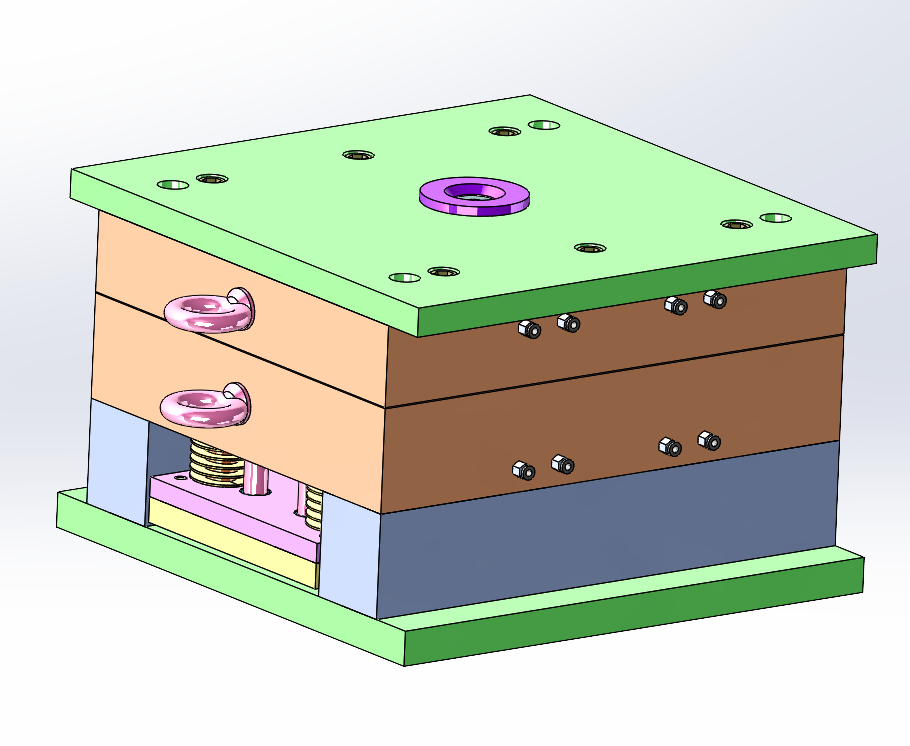 按键注塑模具图