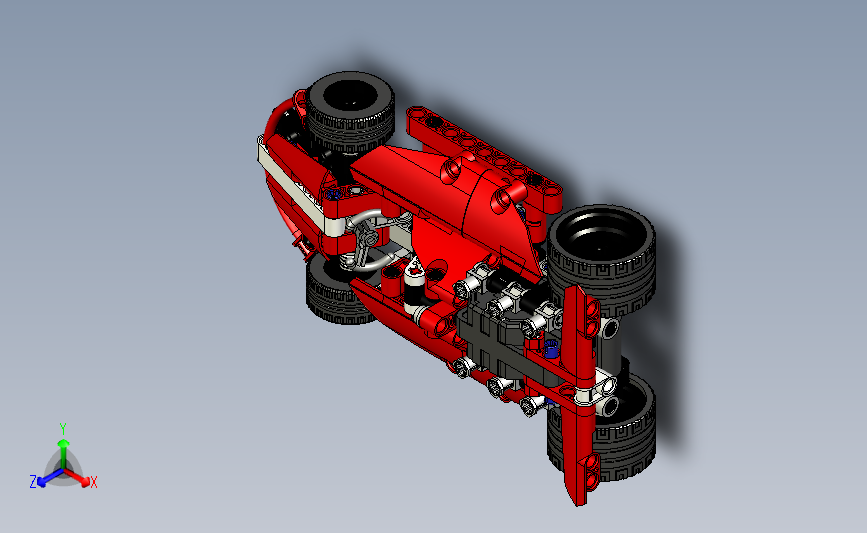 拼装玩具车模型 3D模型SolidWorks三维设计图