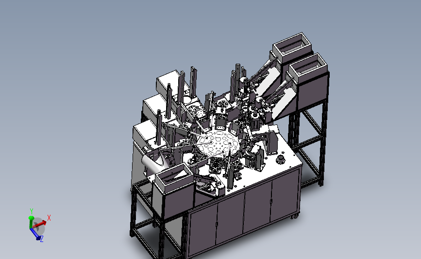 汽车阀板组件自动装配机（SW设计） 3D模型SolidWorks三维设计图