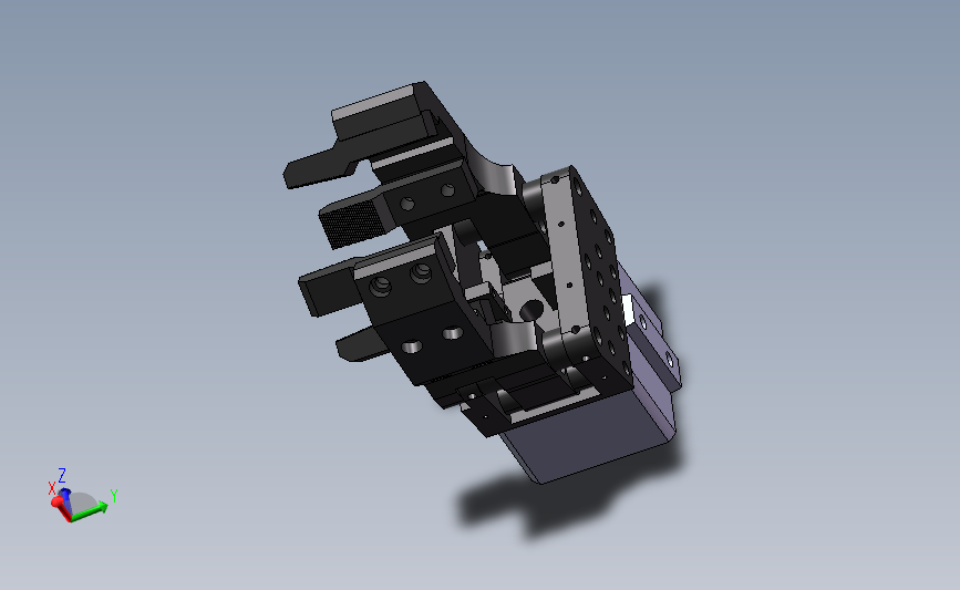 气爪装配体集合3D模型SolidWorks三维设计图