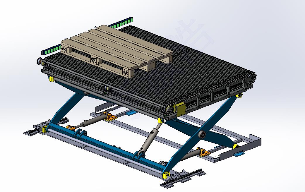 剪叉式升降链板输送机
