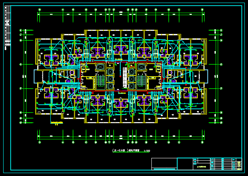 [淮安]某二十层大酒店全套弱电系统施工图纸