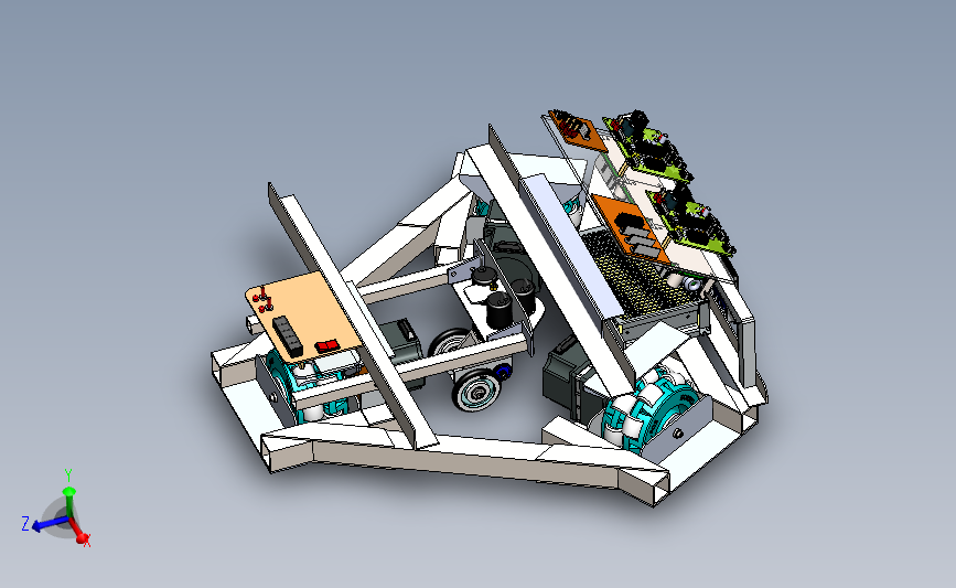 全方位移动机器人 SW模型 3D模型SolidWorks三维设计图