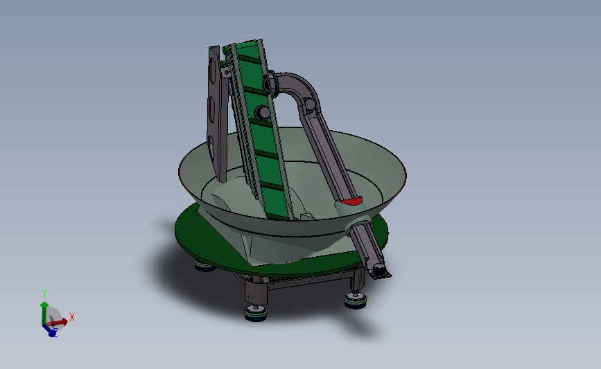 瓶盖自动送料机（非标设备）3D模型SolidWorks三维设计图