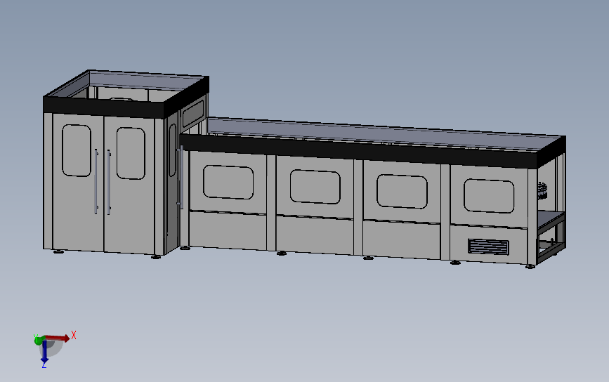 全自动吹瓶机设备（PET塑料吹瓶机） 3D模型SolidWorks三维设计图