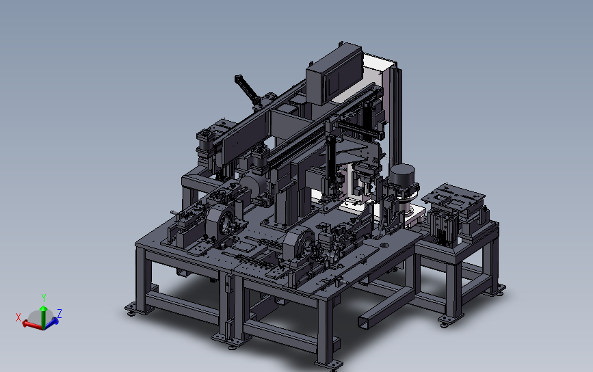 汽车模组组装设备 3D模型SolidWorks三维设计图