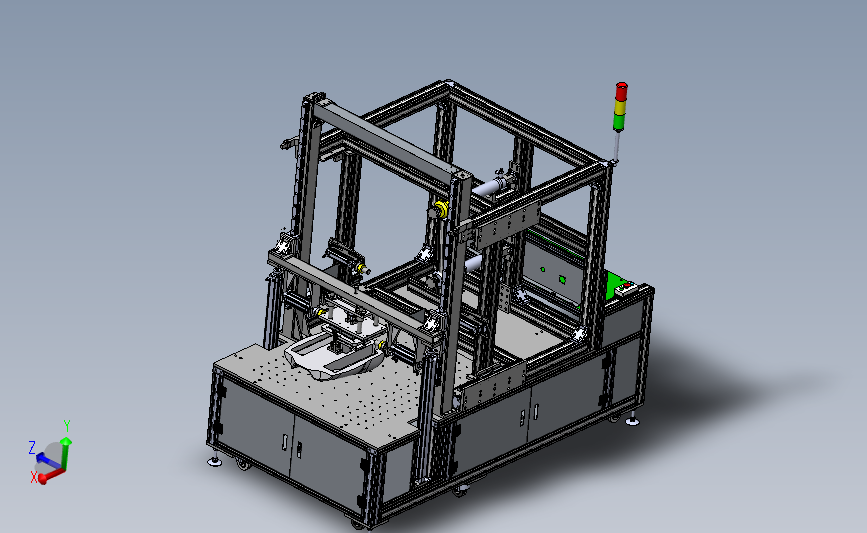 汽车座椅性能测试设备3D模型SolidWorks三维设计图