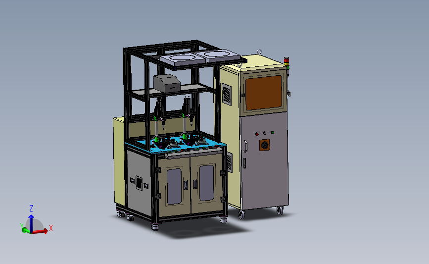汽车雨刮器电机性能测试机 非标自动化设备 3D模型SolidWorks三维设计图