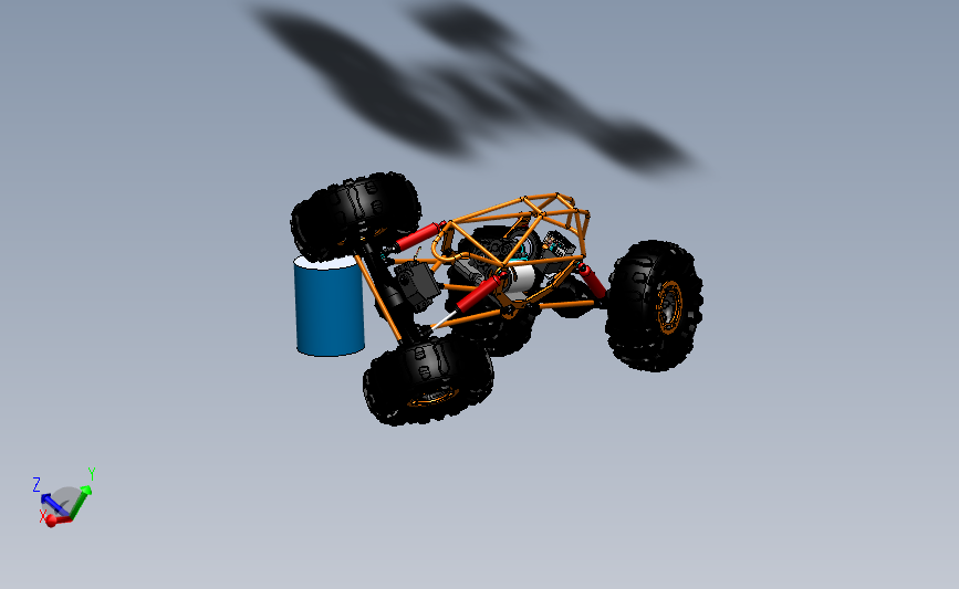全地形车 3D模型SolidWorks三维设计图