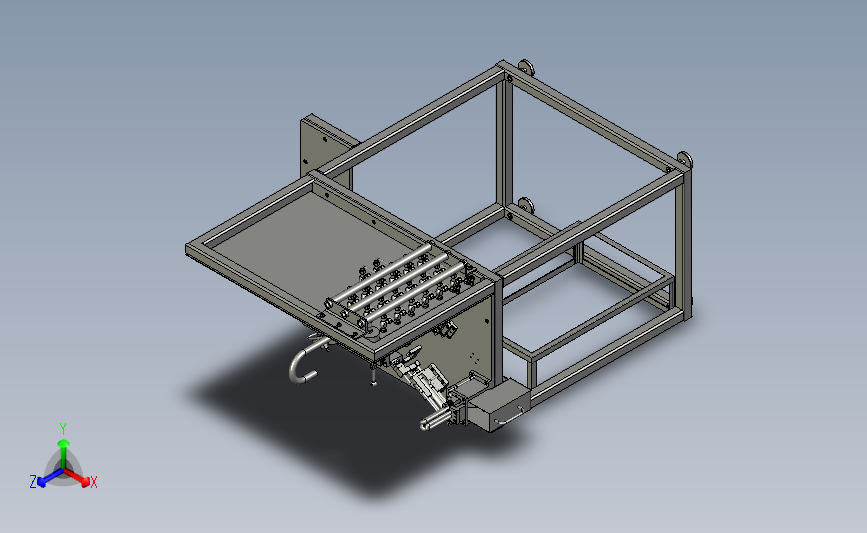 桥接日光灯机 3D模型SolidWorks三维设计图 ProE AutoCAD-ZWCAD设计