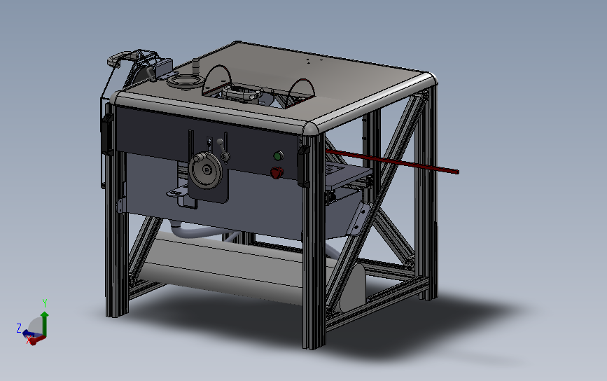切钻机 3D模型SolidWorks三维设计图