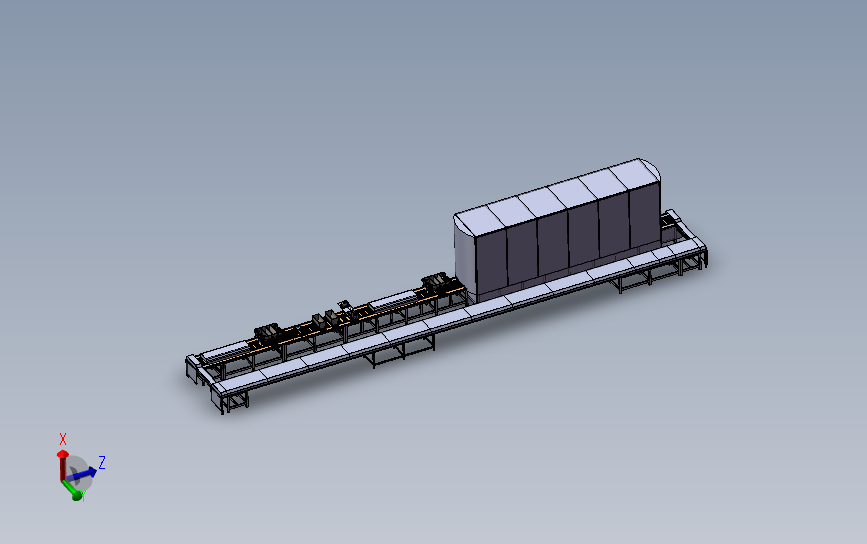 巧克力生产流水线（食品行业生产打包） 3D模型SolidWorks三维设计图