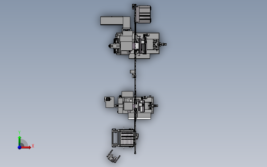全自动送料系统磨削生产线3D模型SolidWorks三维设计图