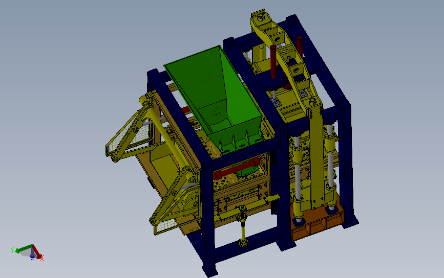 全自动制砖机械、完整制砖工业设备 3D模型SolidWorks三维设计图