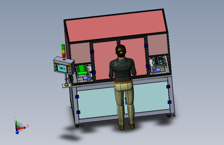 全自动手机外壳打磨抛光机 3D模型SolidWorks三维设计图