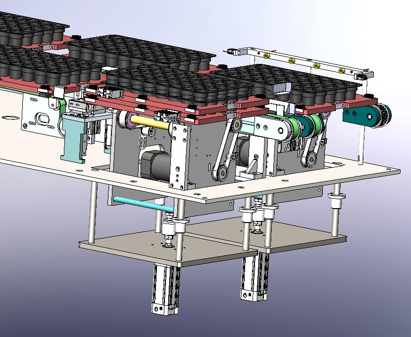 托盘顶升移栽循环输送系统-皮带输送