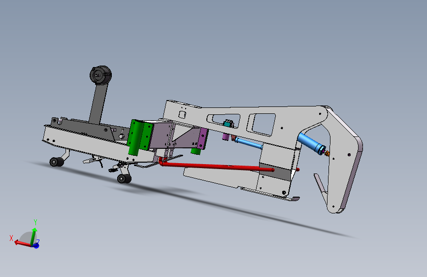 全自动折盖封箱机3D模型SolidWorks三维设计图