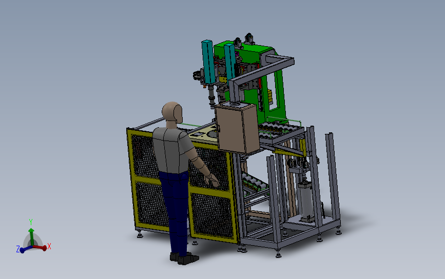 全自动锁螺丝机（螺钉拧紧机器）3D模型SolidWorks三维设计图