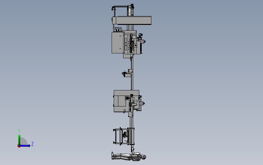 全自动送料系统磨削生产线3D模型SolidWorks三维设计图
