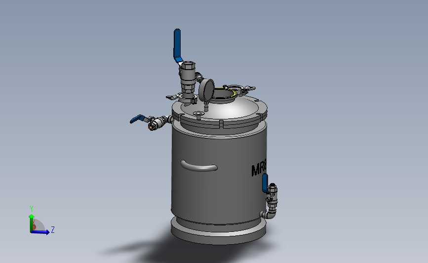 商用搅拌罐3d模型 3D模型SolidWorks三维设计图