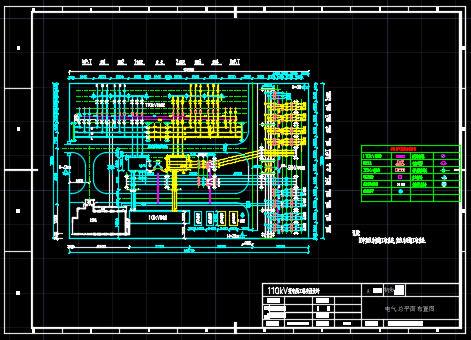 110kV变电站初步设计典型方案图