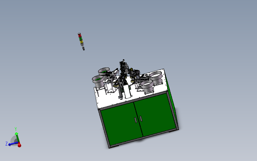 散热器装钉机、自动化小散热器组装机 3D模型SolidWorks三维设计图